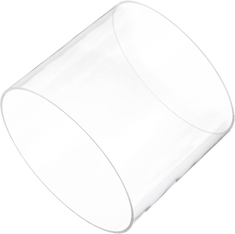 Rebower 6" Clear Plastic Rigid Pipe 195mm ID x 200mm OD (7.7" ID x 7 7/8" OD) Acrylic Round Polycarbonate Tubing, [for Plumbing, Hydraulics, Aquarium] - Image 1